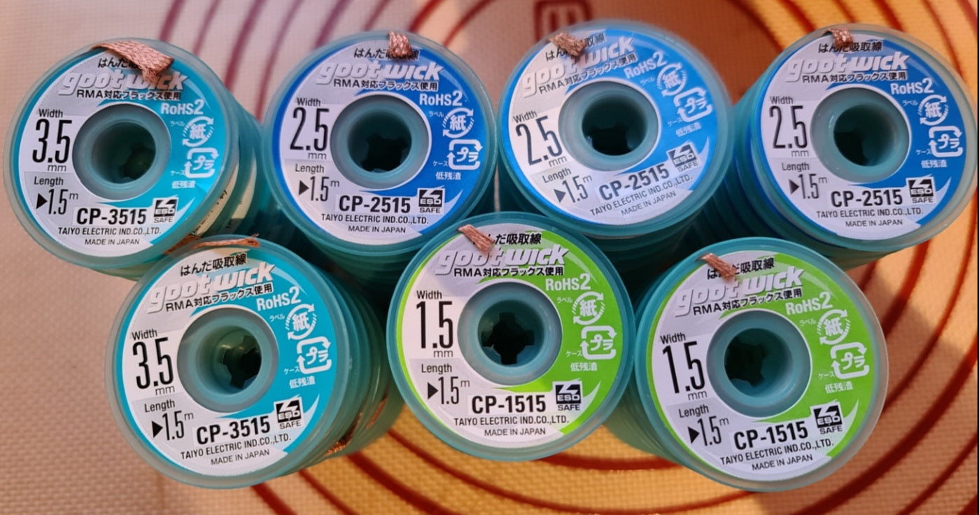 Genuine Gootwick Desoldering Braid 1.5mm 2.5mm 3.5mm