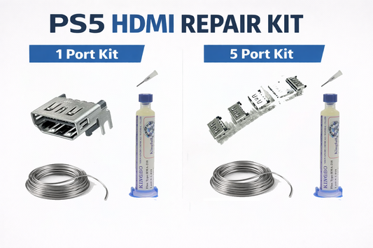 PlayStation 5 HDMI Repair Kit Including Flux &amp; Genuine Kester 63/37 0.3mm Leaded Solder