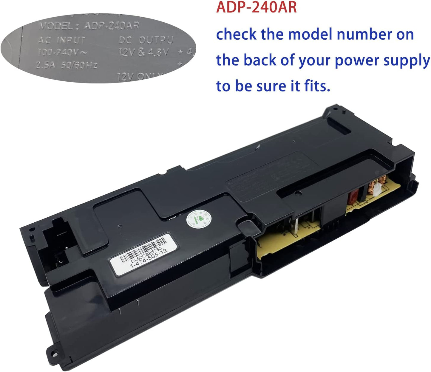 Replacement 5 Pin Power Supply ADP-240AR For PlayStation 4 CUH-1001A CUH-1003A Console